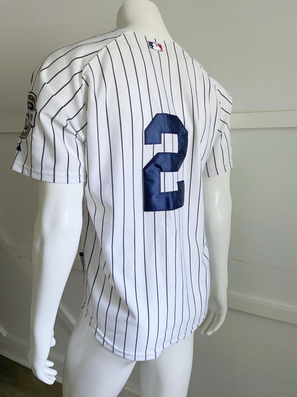 Authentic Derek Jeter #2 The Captian Inaugural Season Jersey. Real New York Yank